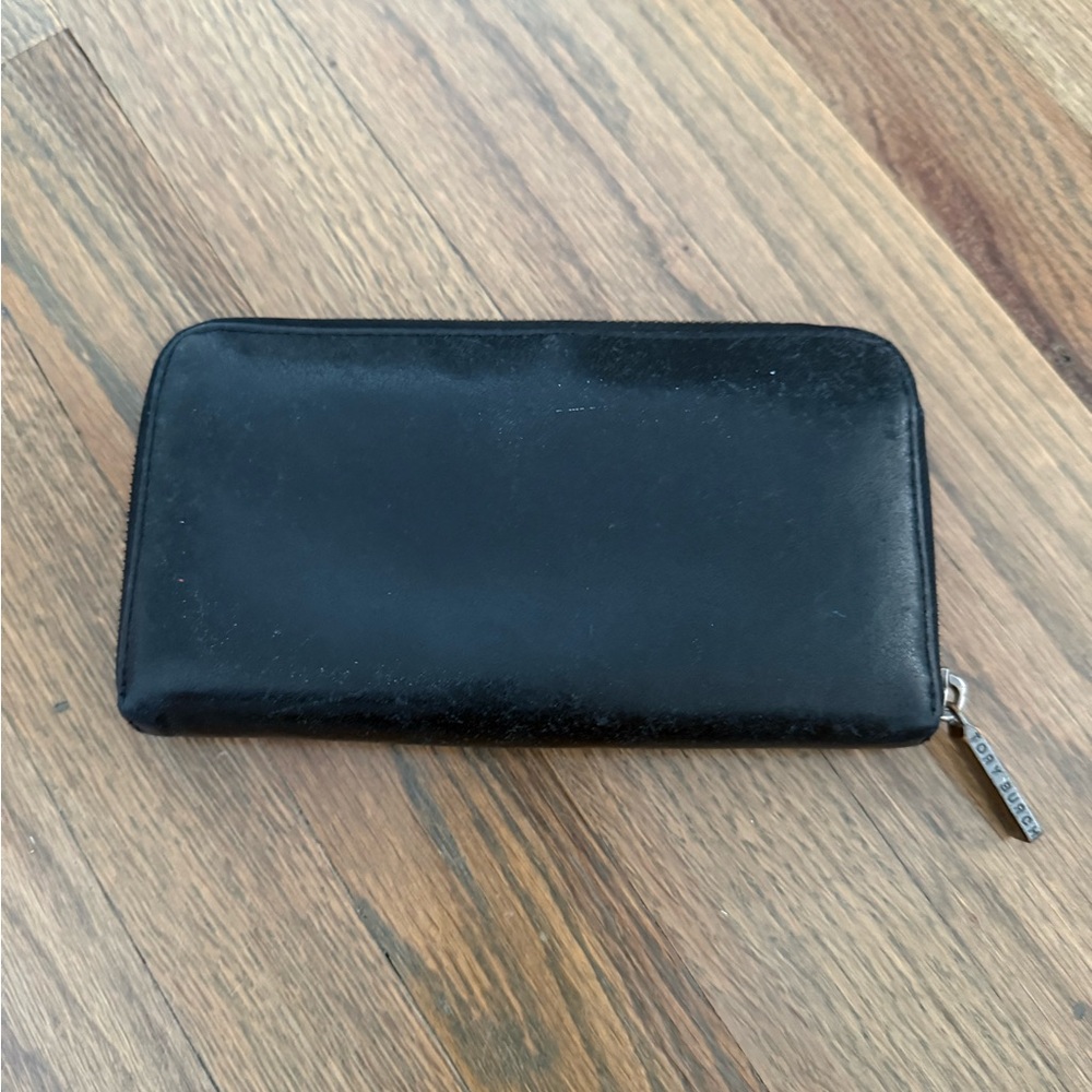 Tory Burch Black Wallet with Logo - Picture 2 of 3